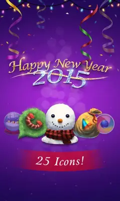 Happy new year 2015 GOLauncher EX Theme android App screenshot 3